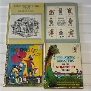 Set of Four Vintage Children's Books various authors from 1970’s